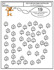 içinde 20 sayısı olanlar boya, 20 sayısı çalışma sayfası